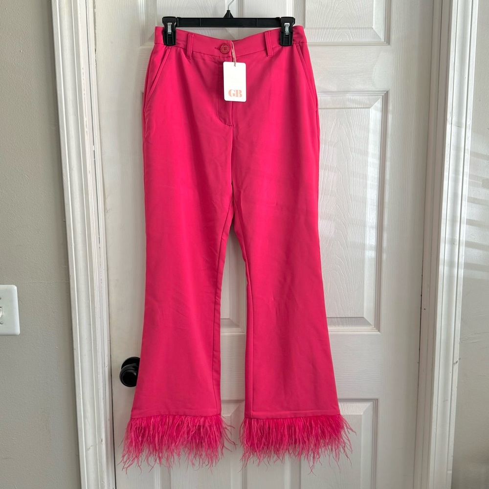 Gianni Bini Feathered Pants